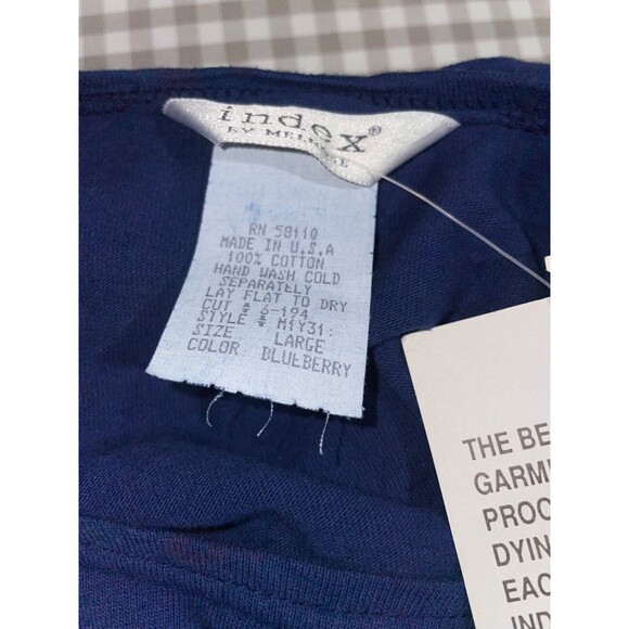 Index Vintage NWT Women’s Cotton Floral Pajama Lounge Set size L Jacket/M Pants - Picture 8 of 9